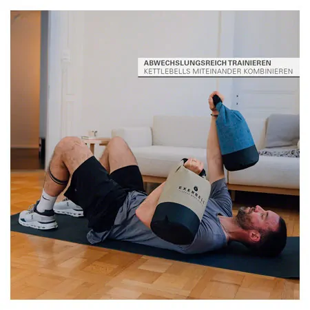 Exerbell faltbare Kettlebell, befllbar bis 14 kg