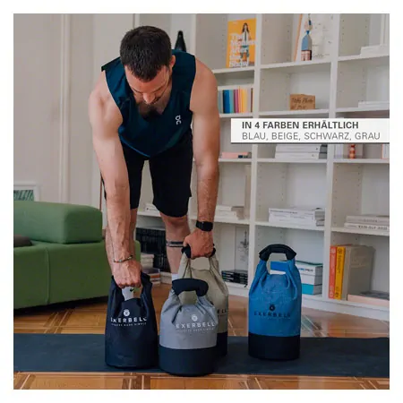 Exerbell faltbare Kettlebell, befllbar bis 14 kg