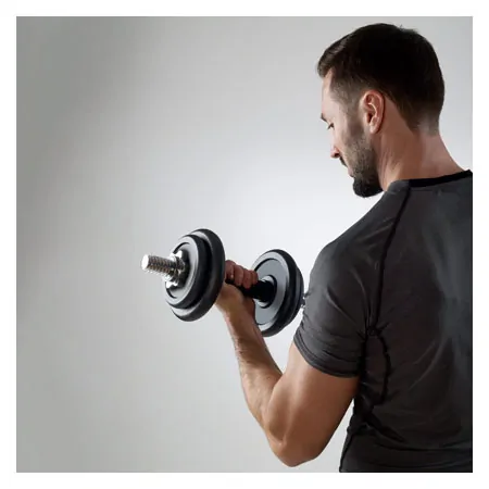 Kurzhantel-Set, 10 kg, 5-tlg.
