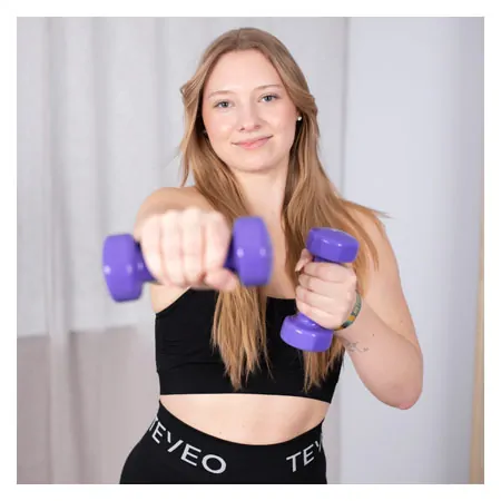 Fausthantel, 2 kg, lila, Stck