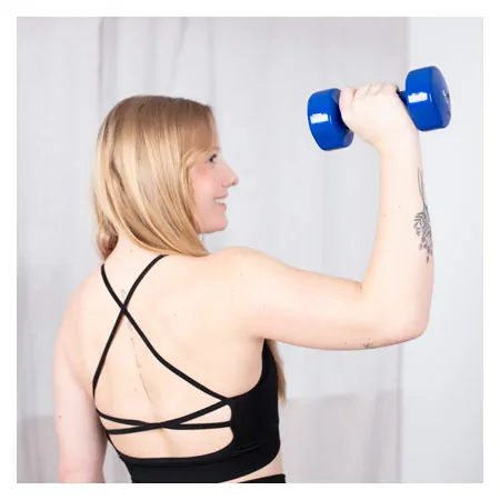 Fausthantel, 4 kg, blau, Stck
