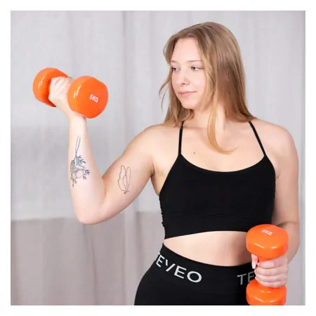 Fausthantel, 5 kg, orange, Stck