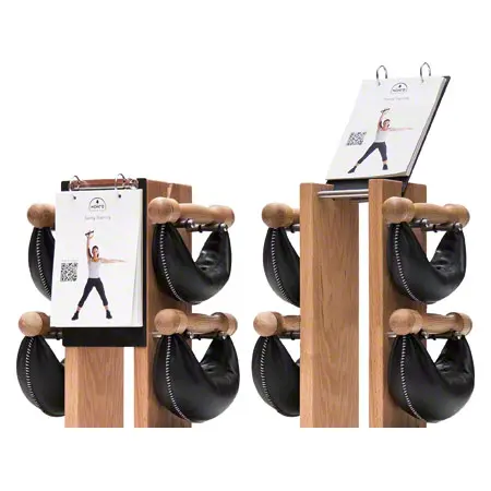 NOHrD Swing Turm inkl. 8 Swing Hanteln, 40 kg, Eiche