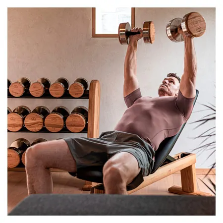 NOHrD Trainingsbank, WeightBench, Nussbaum, Kunstleder