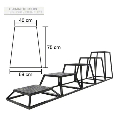 Sport-Tec Sprungtrainer Plyo Box, 75 cm