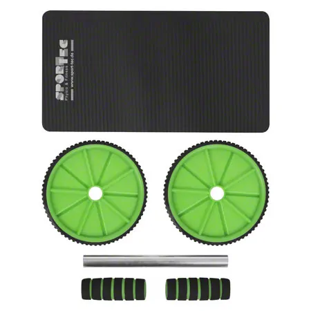 Sport-Tec Bauchtrainer Ab Wheel inkl. Kniematte