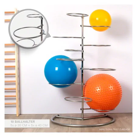 Gymnastikballstnder fr 10 Blle