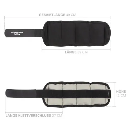 Gewichtsmanschetten, 0,5 kg, Paar