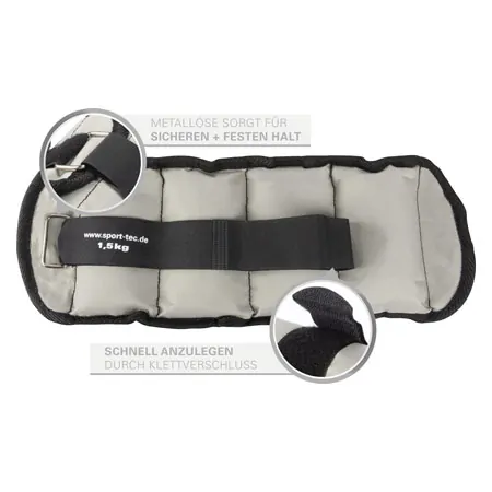 Gewichtsmanschetten, 1,5 kg, Paar