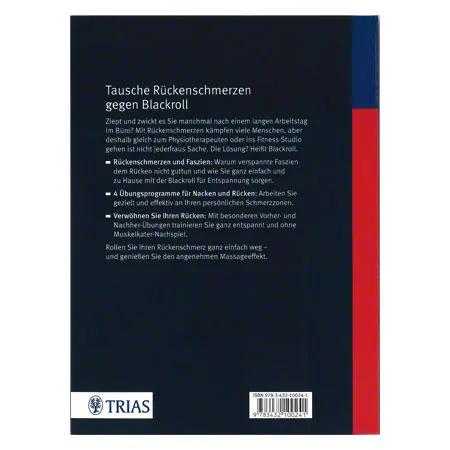 Buch BLACKROLL Rcken, Faszientraining gegen Rckenbeschwerden inkl. DVD, 128 Seiten