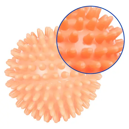 Igel-Ball,  6 cm, neon-orange, soft