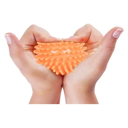 Igel-Ball,  6 cm, neon-orange, soft