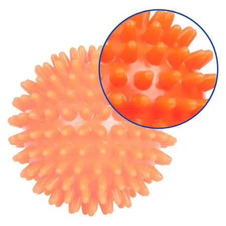 Igel-Ball,  6 cm, orange, mittel