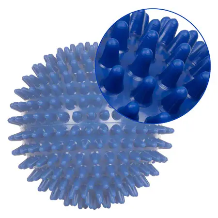 Igel-Ball,  10 cm, blau, mittel