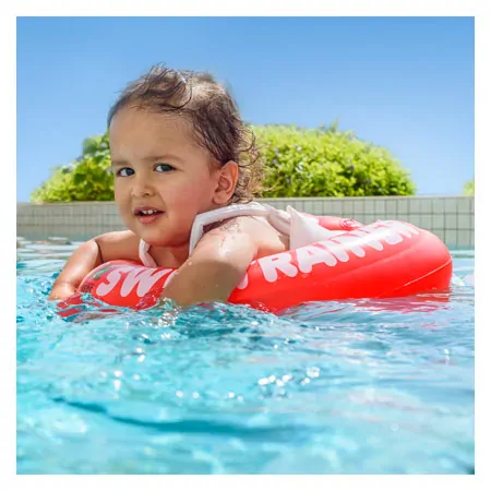 Freds Schwimmtrainer Classic Schwimmhilfe, rot 6-18 kg (1/4-4 Jahre)