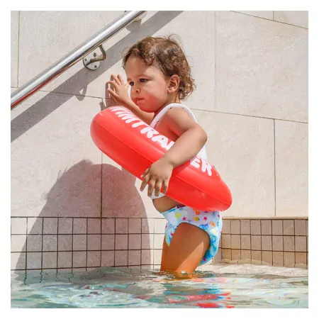 Freds Schwimmtrainer Classic Schwimmhilfe, rot 6-18 kg (1/4-4 Jahre)