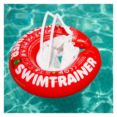 Freds Schwimmtrainer Classic Schwimmhilfe, rot 6-18 kg (1/4-4 Jahre)