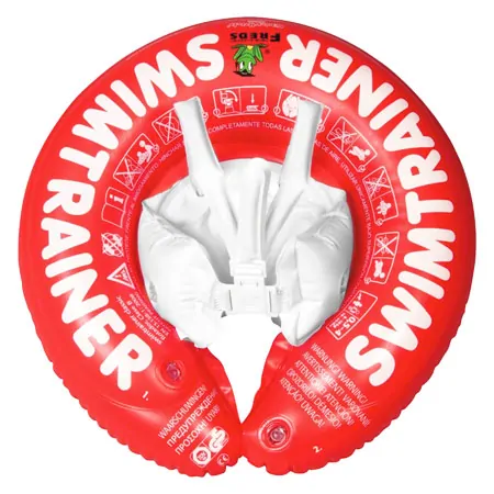Freds Schwimmtrainer Classic Schwimmhilfe, rot 6-18 kg (1/4-4 Jahre)