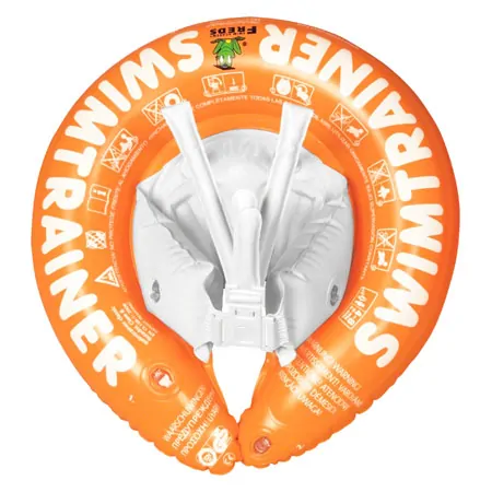 Freds Schwimmtrainer Classic Schwimmhilfe, orange 15-30 kg (2-6 Jahre)