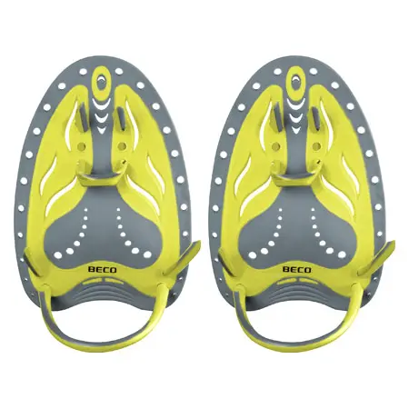 BECO Handpaddles Flex Schwimmtrainer, Gr. S, gelb, Paar