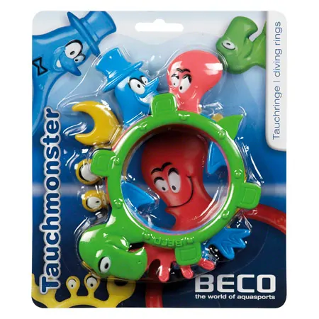BECO Tauchring-Set Tauchmonster,  10 cm, 4-tlg.