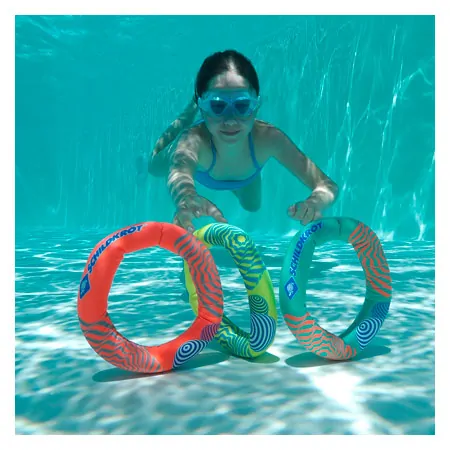 Schildkrt Tauchringe mit Sandfllung, 3er Set,  14 cm