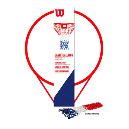 Wilson Basketballring  45 cm, ink. Netz