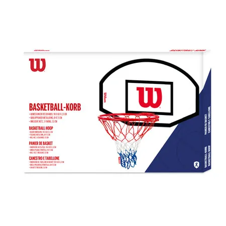 Wilson Basketballkorb mit Rckwand 90x60x1,5 cm,  45 cm, inkl. Netz