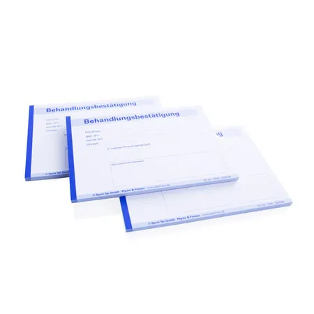 Behandlungsbesttigung, 5 Blcke  50 Blatt (250 Bltter), DIN A6 quer