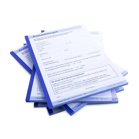 Anmeldung, 5 Blcke  50 Blatt (250 Bltter), DIN A5