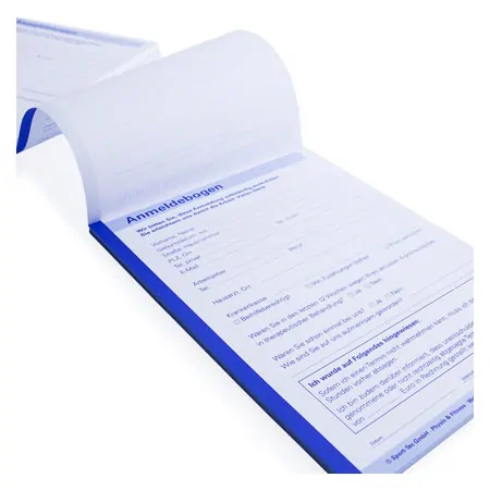 Anmeldung, 5 Blcke  50 Blatt (250 Bltter), DIN A5