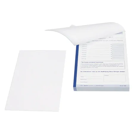 Vereinbarung der Vergtungshhe durchschreibend, 1 Block  100 Stze (200 Bltter), DIN A5