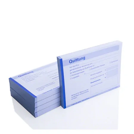 Quittungsblock, 5 Bl�cke � 100 Blatt (500 Bl�tter), DIN A6 quer
