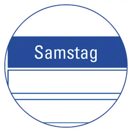 Terminplaner, 2 Spalten, 15-Min.-Takt, Montag - Samstag, 30x30 cm