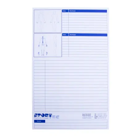 Patienten Karteikarten, 100 Stck, gefaltet auf DIN A5 quer