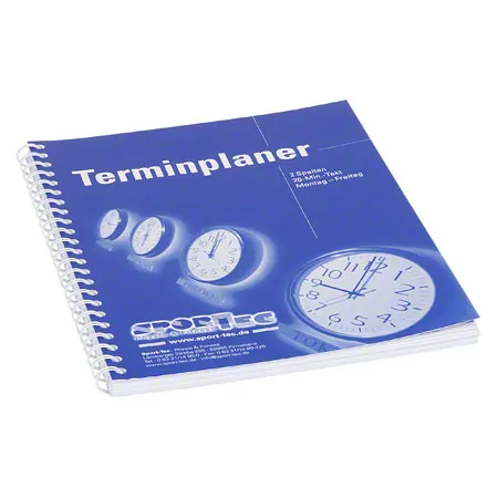 Terminplaner, 2 Spalten, 20-Min.-Takt, Montag - Freitag, A4