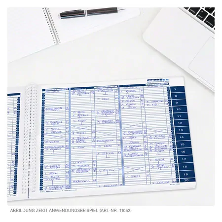 Terminplaner, 6 Spalten, 20-Min.-Takt, Montag - Freitag, A3 quer
