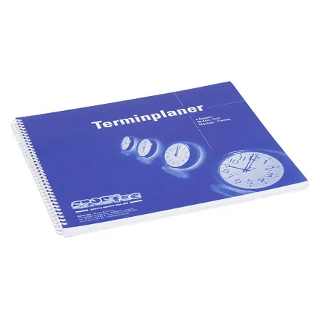 Terminplaner, 4 Spalten, 20-Min.-Takt, Montag - Freitag, 30x30 cm