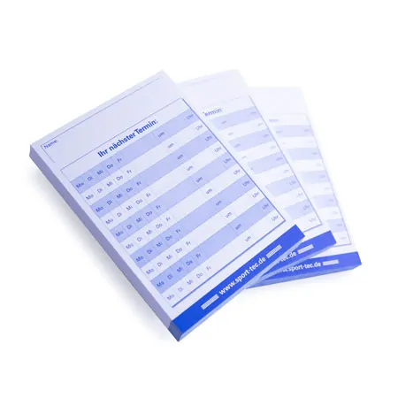 Terminzettelblock, 10 Blcke  75 Blatt (750 Bltter), DIN A7