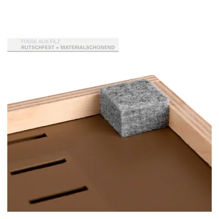 Karteitrog aus Holz fr max. 900 Karteikarten, DIN A5 quer