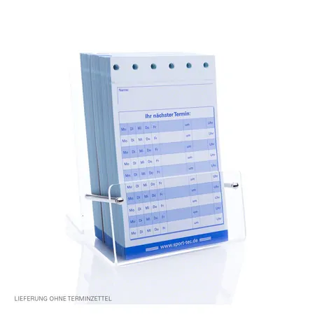 Terminzettel Stnder aus Acrylglas