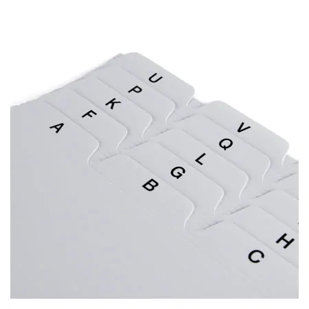 Register A-Z aus Kunststoff, 25-tlg., DIN A5 quer