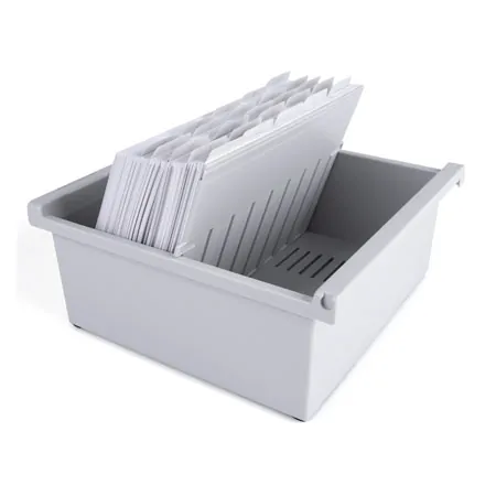 Karteitrog-Set,202-tlg., aus Kunststoff fr max. 800 Karten (A5) inkl. 200 Karteikarten & Register