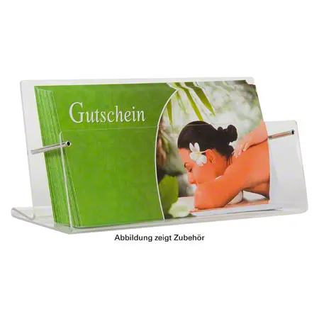 Gutscheinstnder aus Acrylglas
