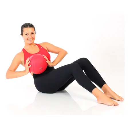 TOGU Medizinball aus Ruton,  21 cm, 1 kg, rot