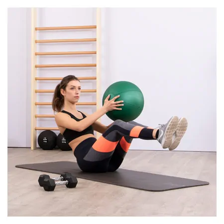 TOGU Medizinball aus Ruton,  34 cm, 4 kg, grn