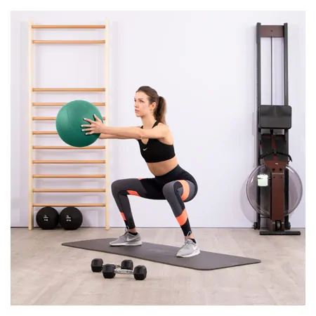 TOGU Medizinball aus Ruton,  34 cm, 4 kg, grn