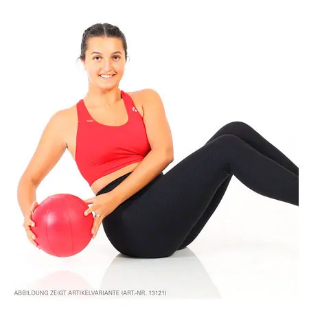 TOGU Medizinball aus Ruton,  34 cm, 5 kg, rot
