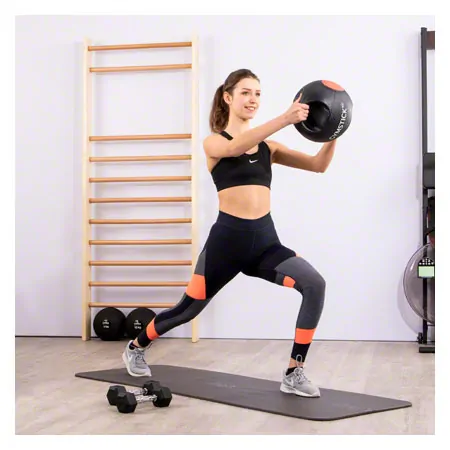 Gymstick Medizinball mit Griffen,  25 cm, 6 kg