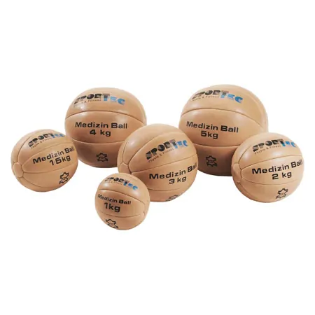 Medizinball aus Leder,  19 cm, 1 kg